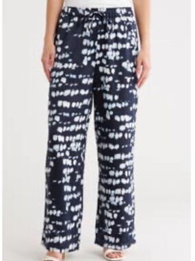 Calvin Klein Women Drawstring Wide Leg Pant. Sz. Small.